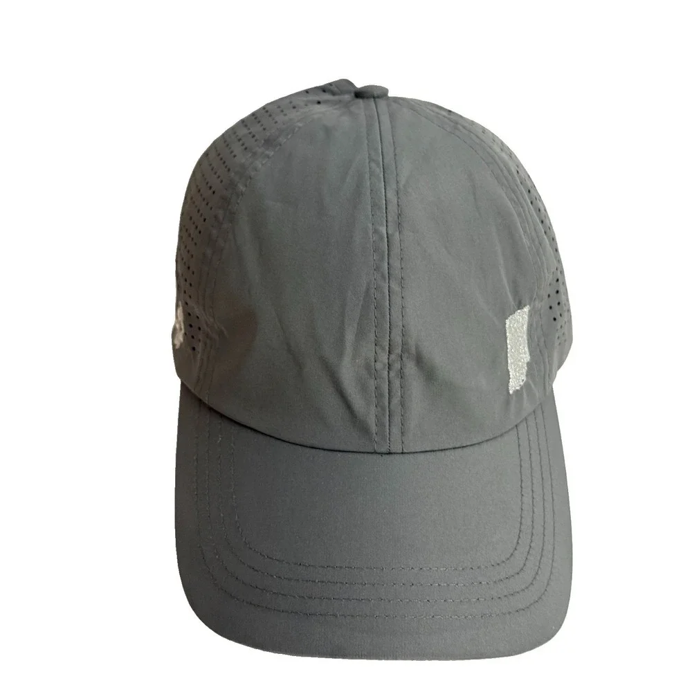 VIMHUE Hat Cap Strap Back Women's sz 57 Gray Mesh Ponytail adjustable Indiana